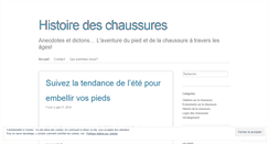 Desktop Screenshot of histoiredeschaussures.com