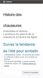 Mobile Screenshot of histoiredeschaussures.com