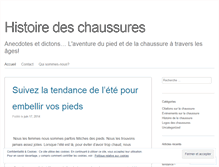 Tablet Screenshot of histoiredeschaussures.com